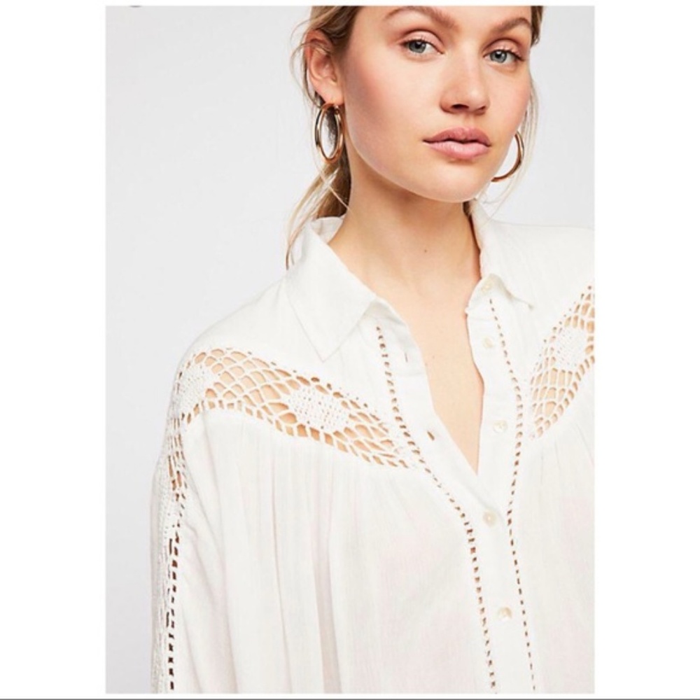 Free People Katie Bird Buttondown new NEW WITH TAG - Picture 4 of 6